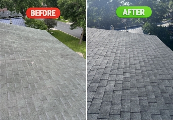 before and after roof replacement st paul mn