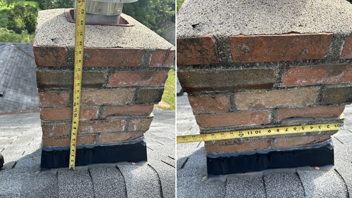 Chimney inspection with photos and estimate