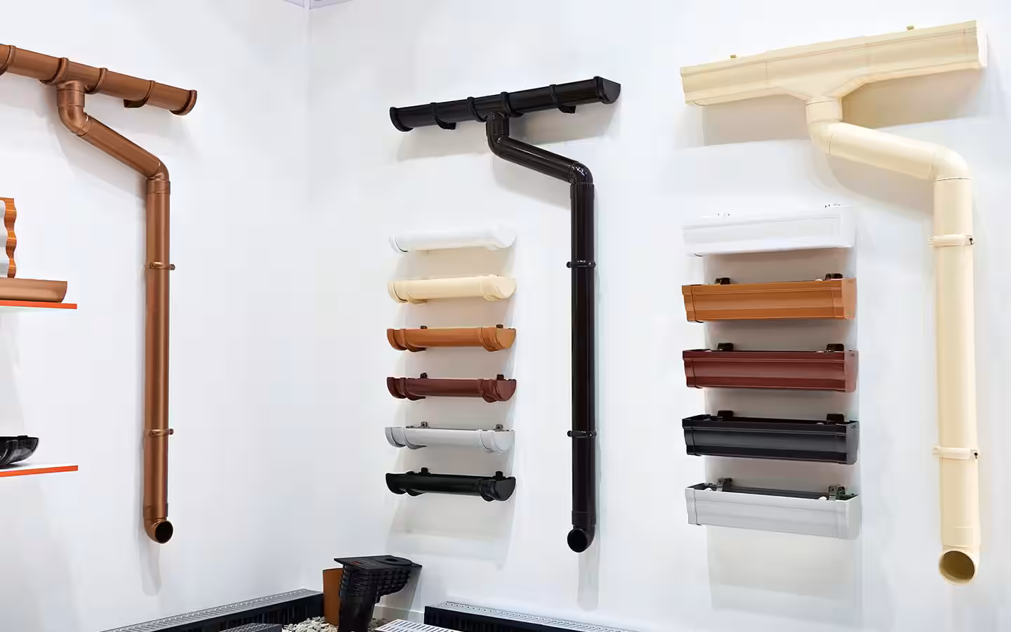 Gutter options and colors