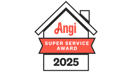 Angi Super Service Award 2025 badge