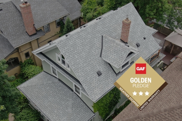 Minneapolis roof project covered by the GAF Golden Pledge warranty