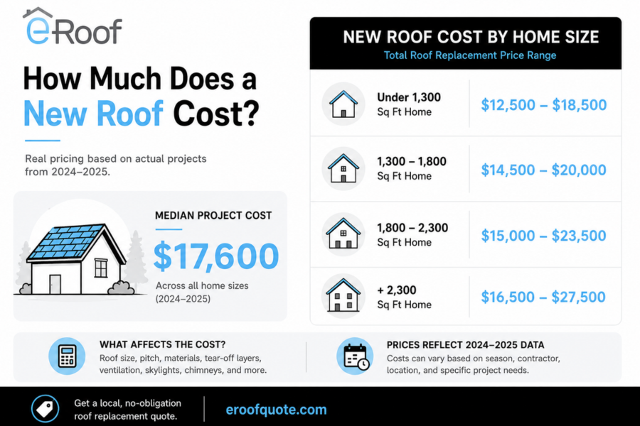 Roof Replacement Cost Chart - Minneapolis MN