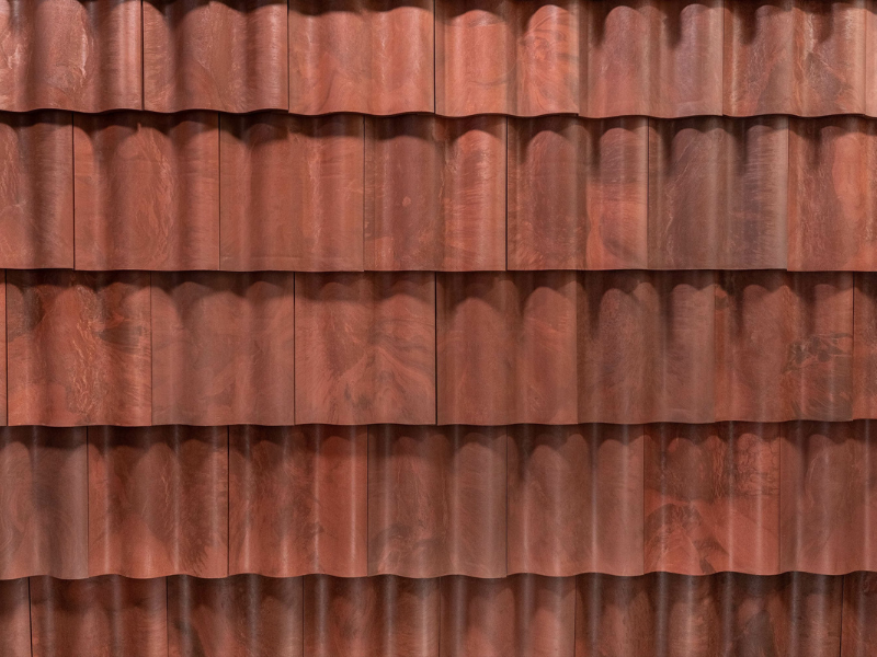 Brava Spanish barrel composite tile roof on a Minnesota home