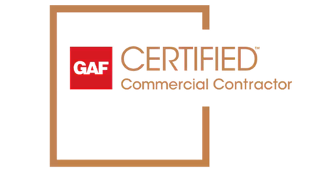 GAF Certified Commercial Contractor badge