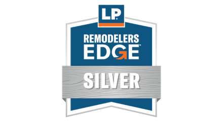 LP SmartSide Remodelers' Edge Silver certified contractor badge